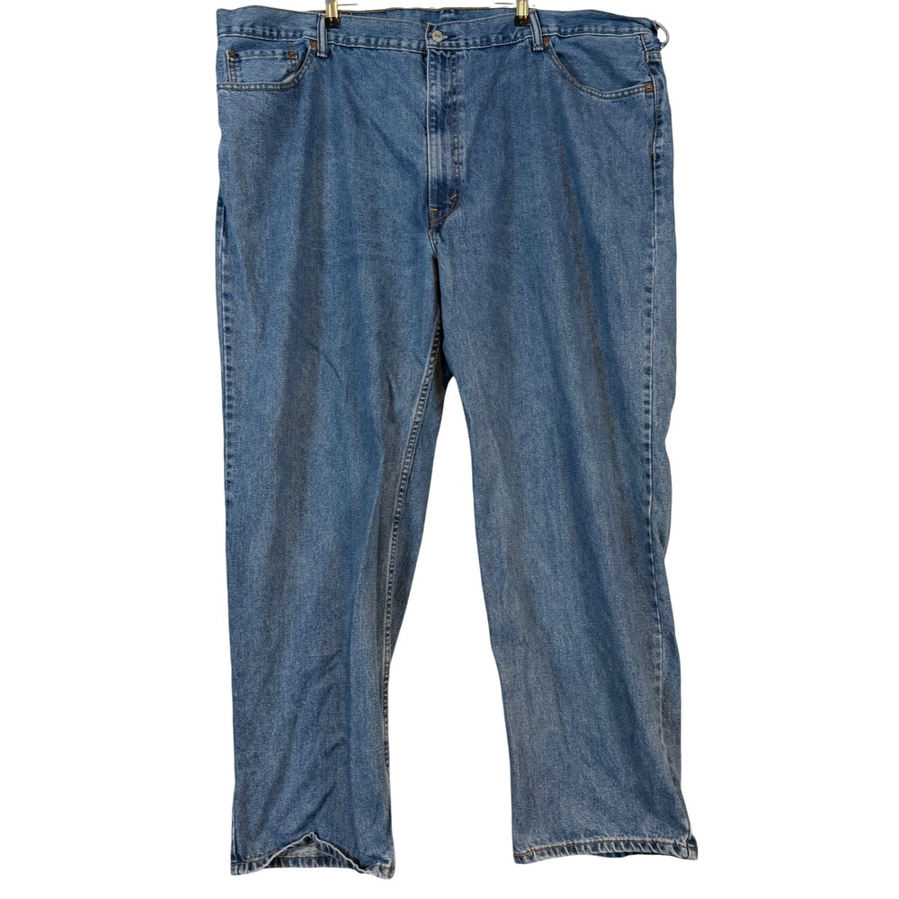 Levis 550 Relaxed Fit Blue Jeans Mens 48x32 Medium Wash Denim Dad Jeans Classic